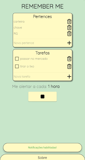 Android application Remember me screenshort