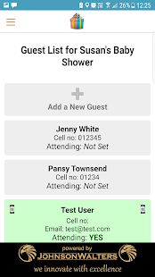 Baby Shower Registry Screenshot