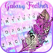 Galaxy Feather New Keyboard Background