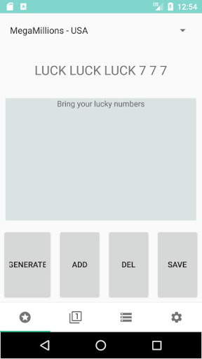 Android application LottoManager-PowerBall, MegaMi screenshort