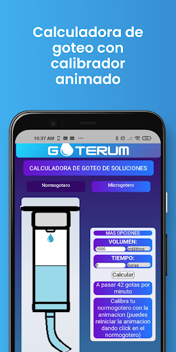 Android application Goterum Goteo Dosis Pediátrica screenshort