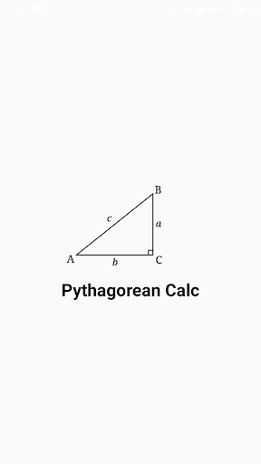 Pythagorean Calc Screen 2