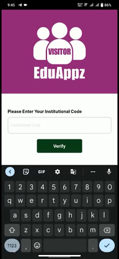 Android application EduAppz Visitor screenshort