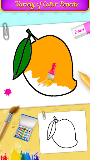 Fruits Coloring Book & Drawing Screen 3