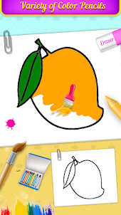 Fruits Coloring Book & Drawing