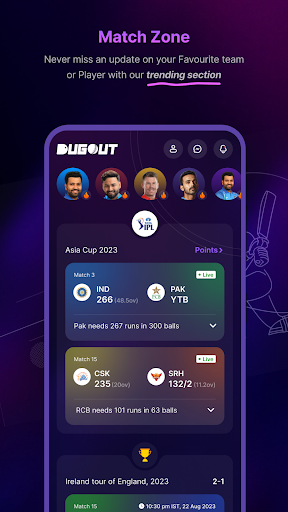Android application Dugout - Sports Meets Style screenshort