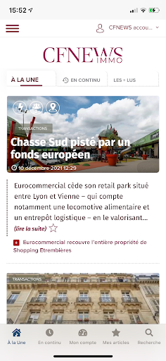 CFNEWS IMMO Screen 2