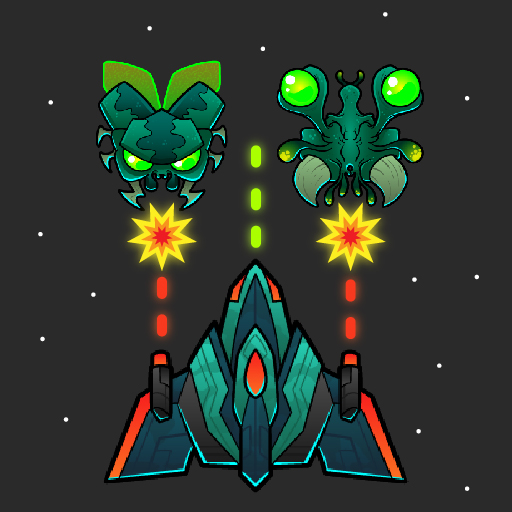 Space Shooter2024-Alien attack logo