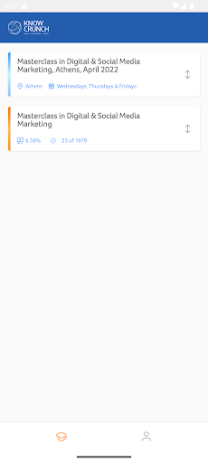 Android application Knowcrunch screenshort