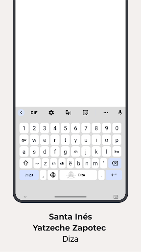 Screenshot of Motorola Indigenous Keyboard