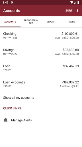 Westmoreland Federal Savings Screen 3