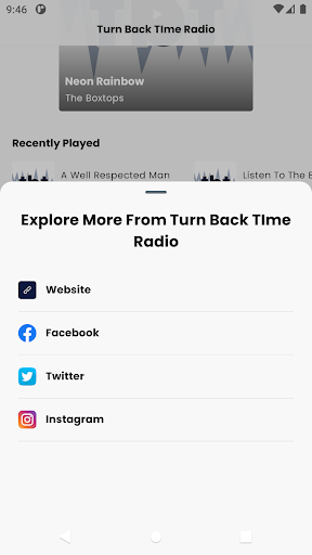 Turn Back Time Radio Screen 3