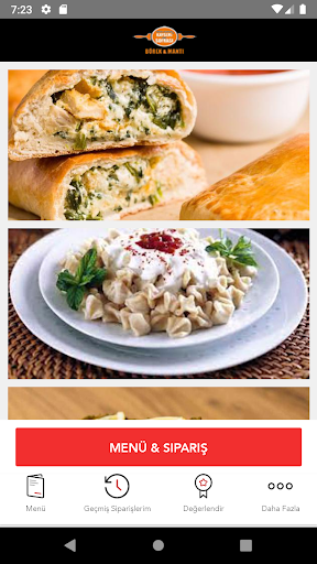 Android application Kayseri Yöre Sofrası screenshort