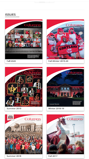 Android application SUNY Cortland Alumni Magazine screenshort