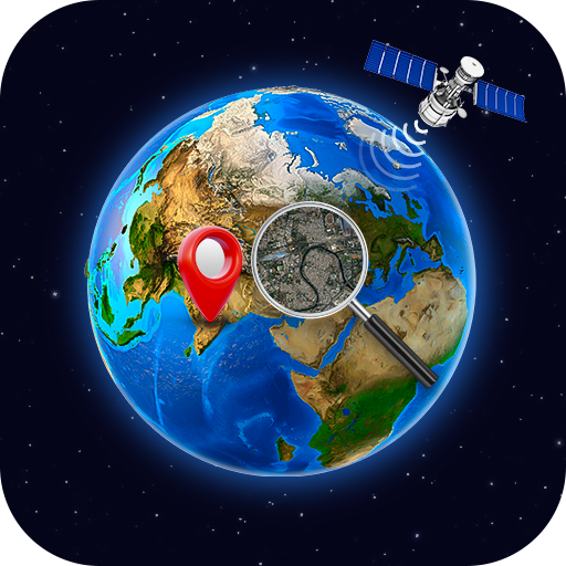 Satellite View Earth Globe Map