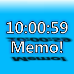 Cover Image of Download Always Visible Time and Memo  APK