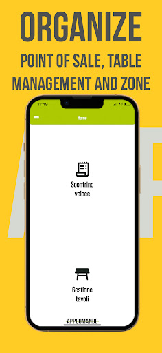 Android application APPCOMANDE screenshort