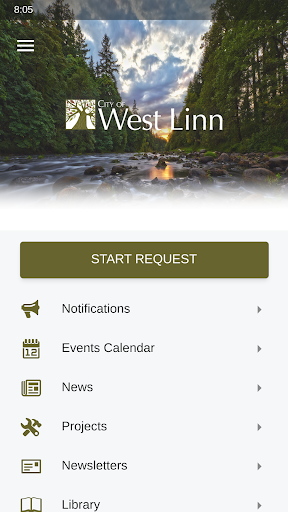 Android application West Linn Connect screenshort