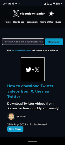 Download Videos from X.com Screen 2