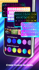 Screenshot 4 Neon LED Keyboard: Teclado LED android