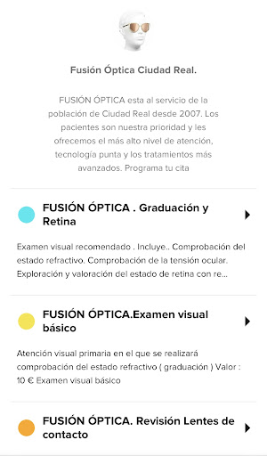 FUSION OPTICA. Screen 3