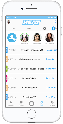 Heat - The social network Screen 3