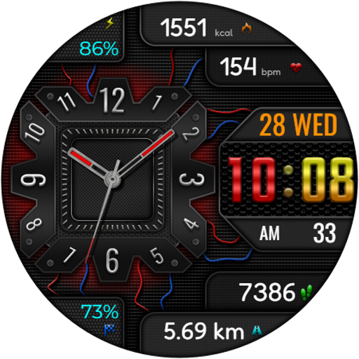 Hybrid AMIRATO WD42 Watch face
