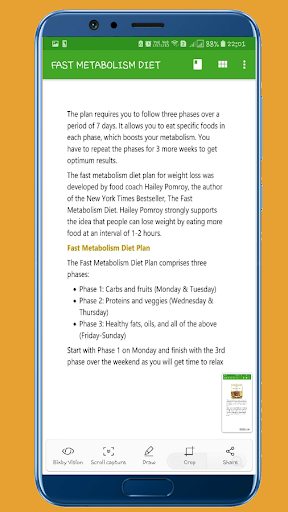 Fast Metabolism Diet Plan Screen 2