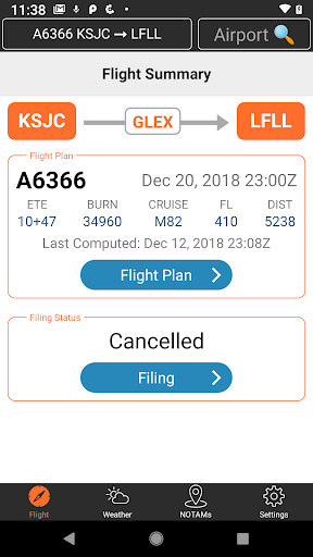 Android application ARINCDirect Mini screenshort