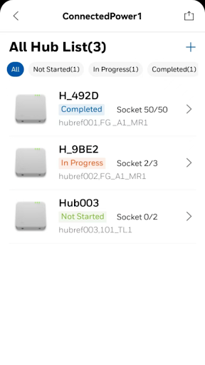 Android application Connected Power screenshort
