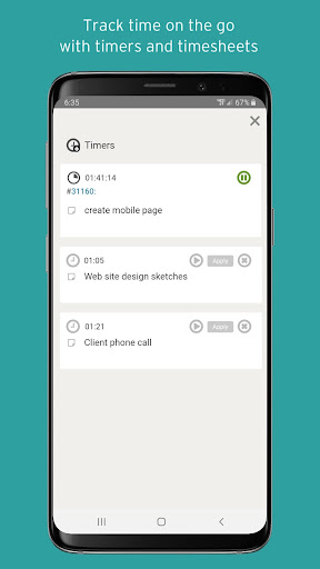 Android application Intervals screenshort