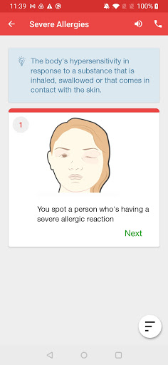 Android application Smart First Aid US screenshort