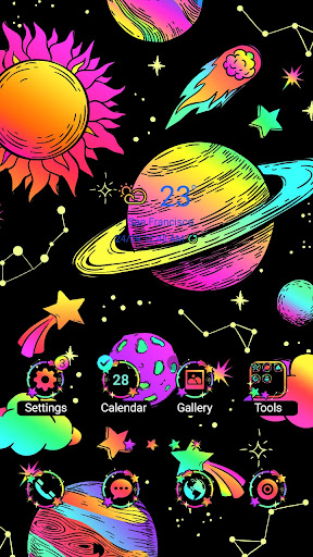 Android application Dark Colorful - Wallpaper screenshort
