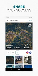 adidas Running App Run Tracker Screenshot