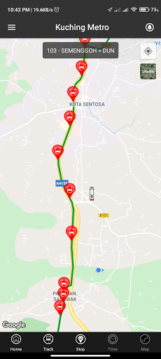 Android application Kuching Metro screenshort
