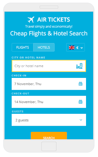 Air Tickets - Flights, Hotels Screen 2