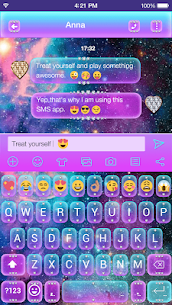 Galaxy Glitter Emoji Keyboard For PC installation