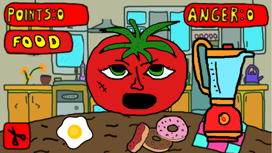 Mr Hungry Tomato Coloring Game