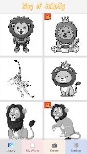 King of Animals Pixel