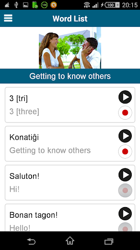 Screenshot of Learn Esperanto - 50 languages