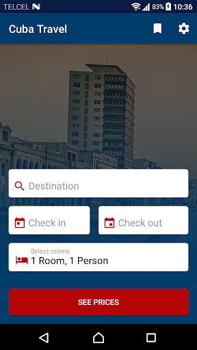 Cuba Travel Bookings Screen 2