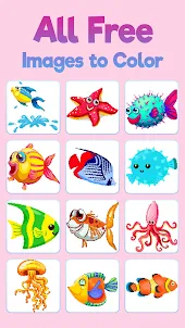 Fish Color by Number Sandbox