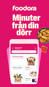 Captura de Pantalla 1 foodora Sverige: matleverans android