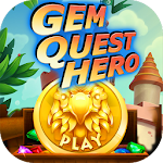 Cover Image of Download Gem Quest Hero - Jewels Game Q  APK