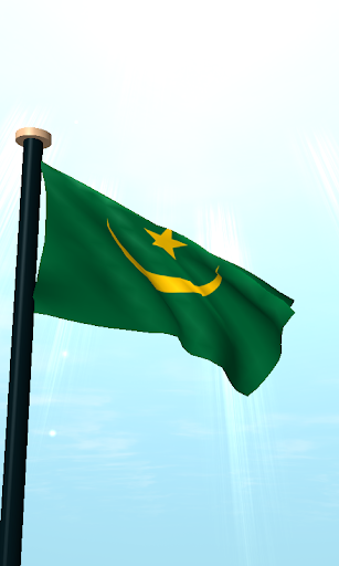 Mauritania Flag 3D Wallpaper Screen 2