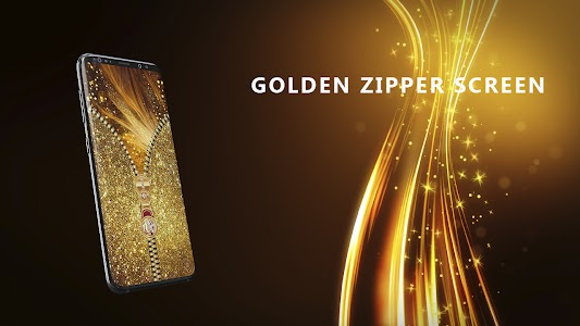 Gold zipper lock screen Unknown