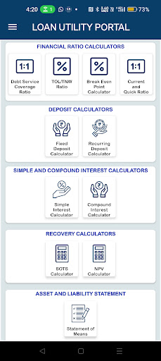 LOAN UTILITY PORTAL Screen 3
