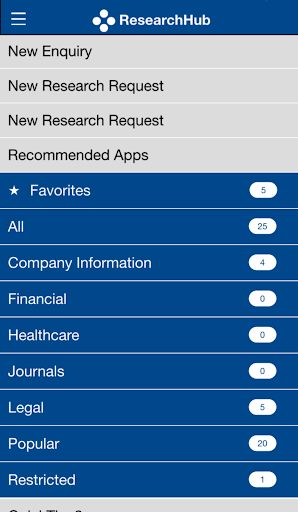 Android application ResearchMonitor ResearchHub screenshort
