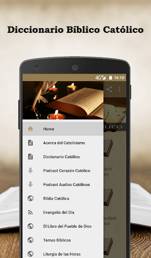 Android application Diccionario Bíblico Católico screenshort