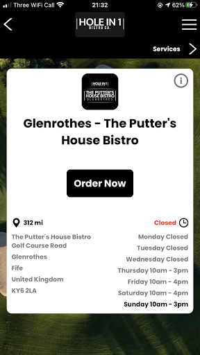 Hole in 1 Bistro Co. Screen 2